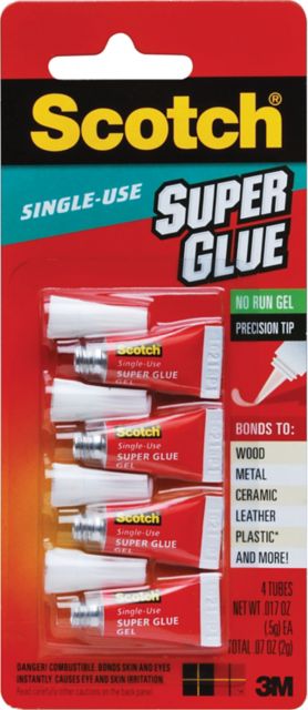 SUPERGLUE GEL SINGLE USE 4-.05 GRAM TUBES