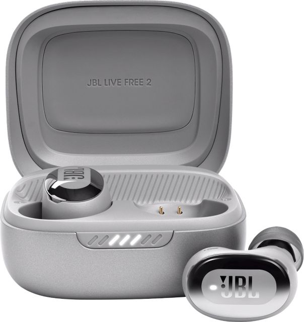 JBL Live Free 2 True Wireless Noise Cancelling In-Ear Earbuds, Silver - ONLINE ONLY