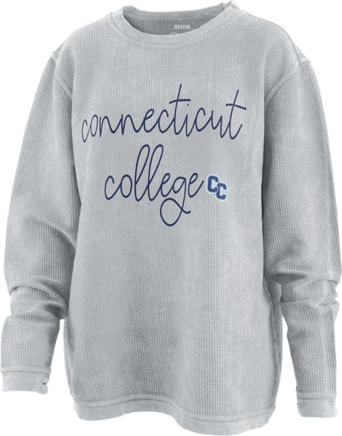 Connecticut College Camels Women's Cord Crewneck Sweatshirt
