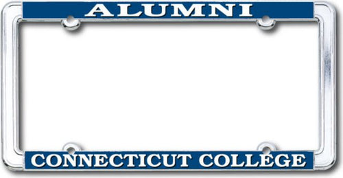 Connecticut College Alumni Thin Dome License Plate Frame