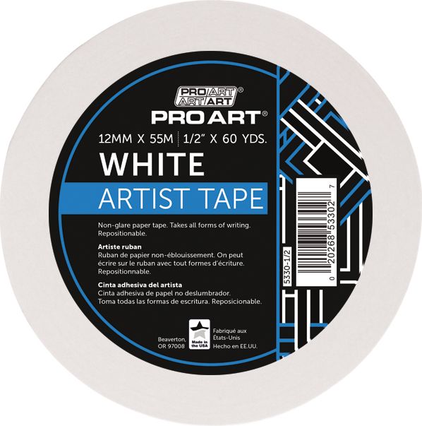 ARTISTTAPE .5x60YD WHT ACIDFR