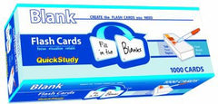 BLANK FLASH CARDS