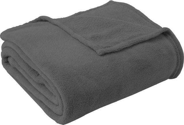 SOLID THROW BLANKET-DRK GRY